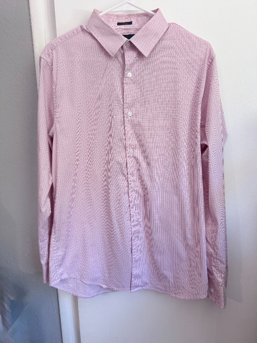 EUC Fairlane Regular Fit Stretch Casual Pink Button Down Shirt Size M